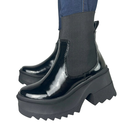 BOTIN PLANO SIMONA NEGRO SUELA 6.5 CM