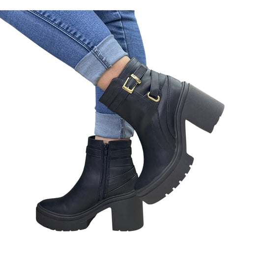 ELECTRA BASE CUERO NEGRO