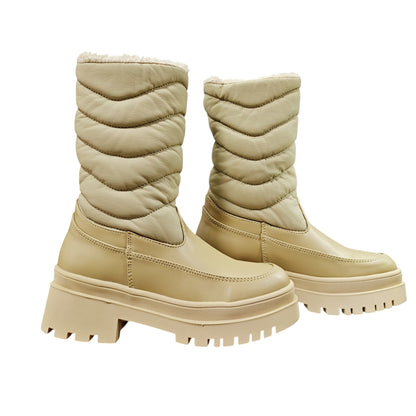BOTIN ESQUIMAL BASE CUERO BEIGE