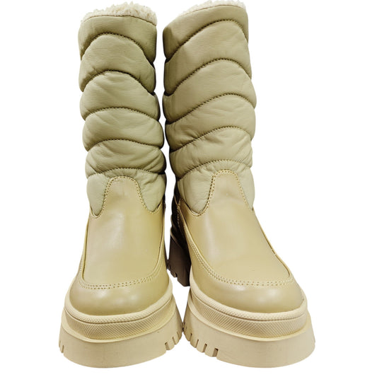 BOTIN ESQUIMAL BASE CUERO BEIGE