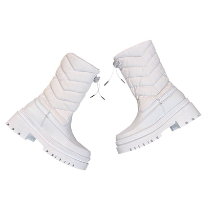 BOTIN ESQUIMAL BASE CUERO BLANCO