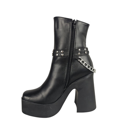 KAROL ARO BASE CUERO NEGRO