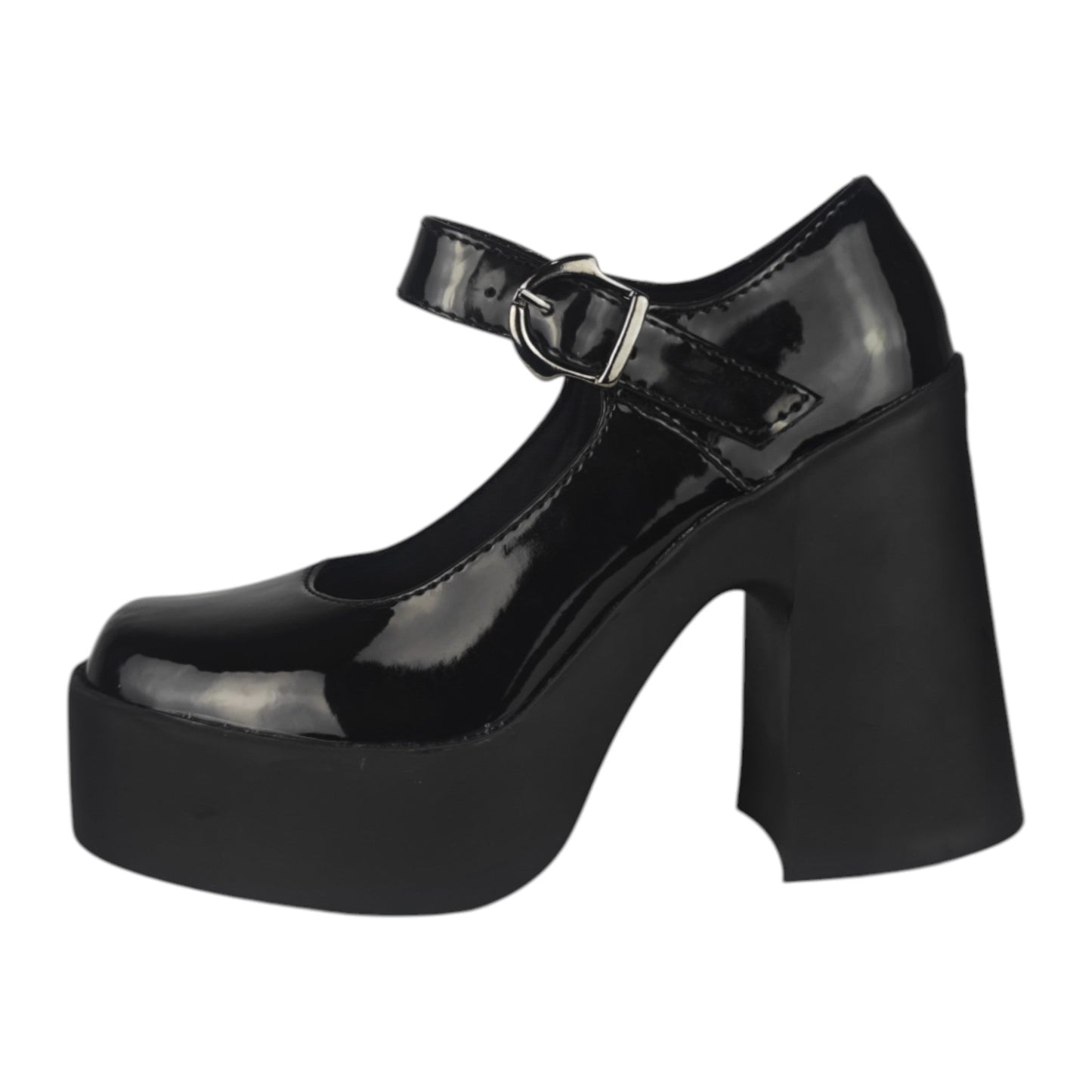 Zapato tacón 7.5 cm Negro charol Mafalda