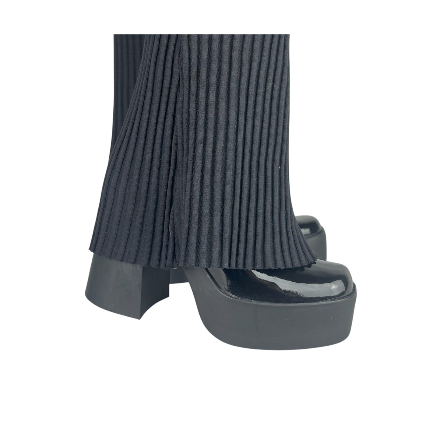 Zapato tacón 7.5 cm Negro charol Mafalda