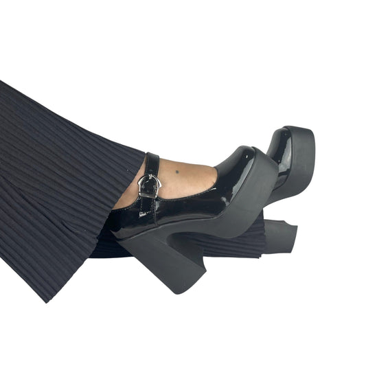 Zapato tacón 7.5 cm Negro charol Mafalda