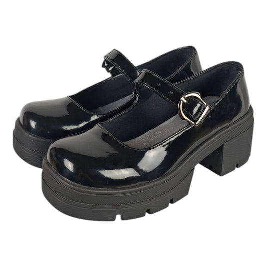 Zapato plano Negro charol Mafalda
