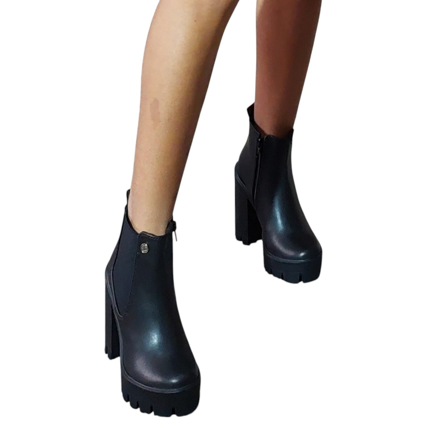 PARIS BASE CUERO NEGRO