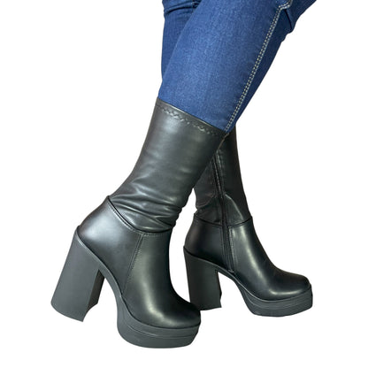 TOKIO BASE CUERO NEGRO