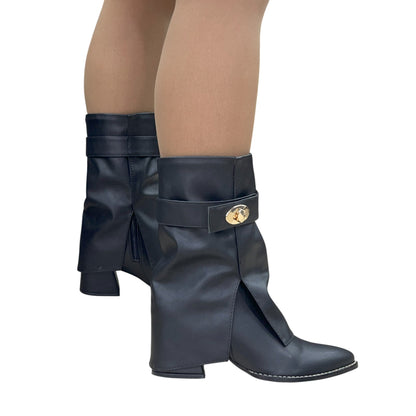 BOTIN KASRD BASE CUERO NEGRO
