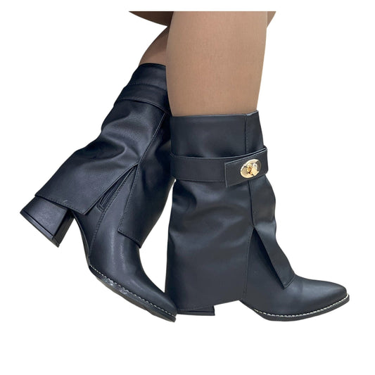 BOTIN KASRD BASE CUERO NEGRO