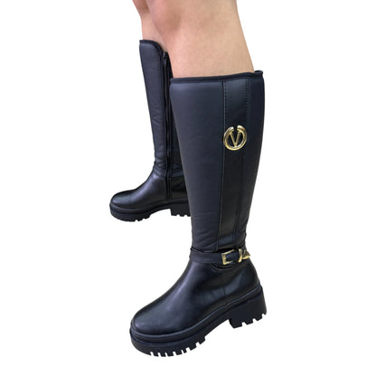 GLACIAR 2 PLATAFORMA BASE CUERO NEGRO