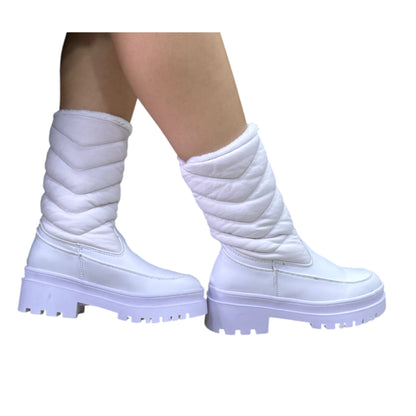 BOTIN ESQUIMAL BASE CUERO BLANCO
