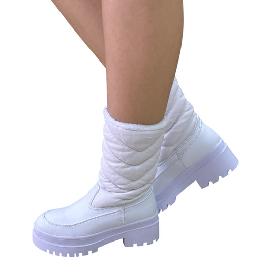 BOTIN ESQUIMAL BASE CUERO BLANCO