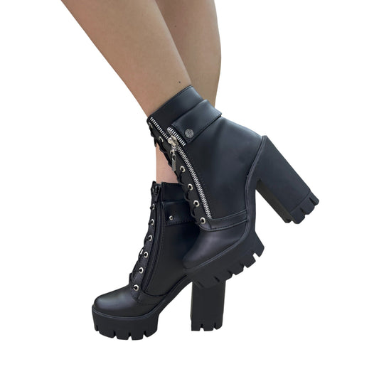 DANNA BASE CUERO NEGRO