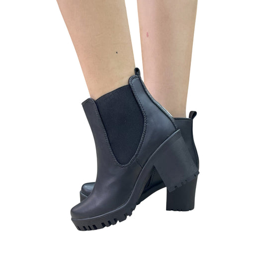 PARIS 5,5 BASE CUERO NEGRO