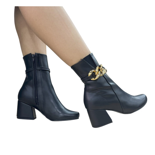 SHERY CADENA BASE CUERO NEGRO